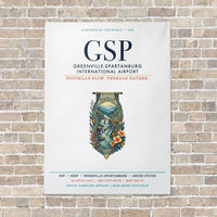 Thumbnail for Greenville-Spartanburg International Airport GSP vertical canvas print - no frame - white background