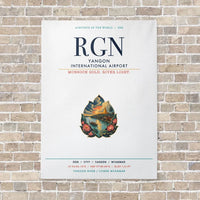 Thumbnail for Yangon International Airport RGN vertical canvas print - no frame - white background