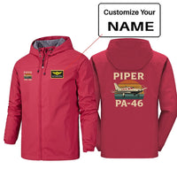 Thumbnail for Retro Piper PA-46 Rain Jacket - view 11