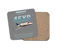 Thumbnail for Bombardier Learjet 45XR design on gray 1 piece coaster