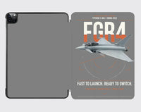 Thumbnail for Eurofighter Typhoon FGR4 design on gray ipad tablet case