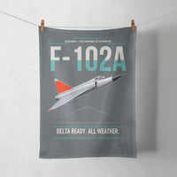 Thumbnail for F-102A Delta Dagger design on gray towel
