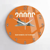 Thumbnail for Dassault Mirage 2000C RDI design on orange no frame wall clock