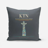 Thumbnail for Ketchikan International Airport (KTN) design on gray pillow