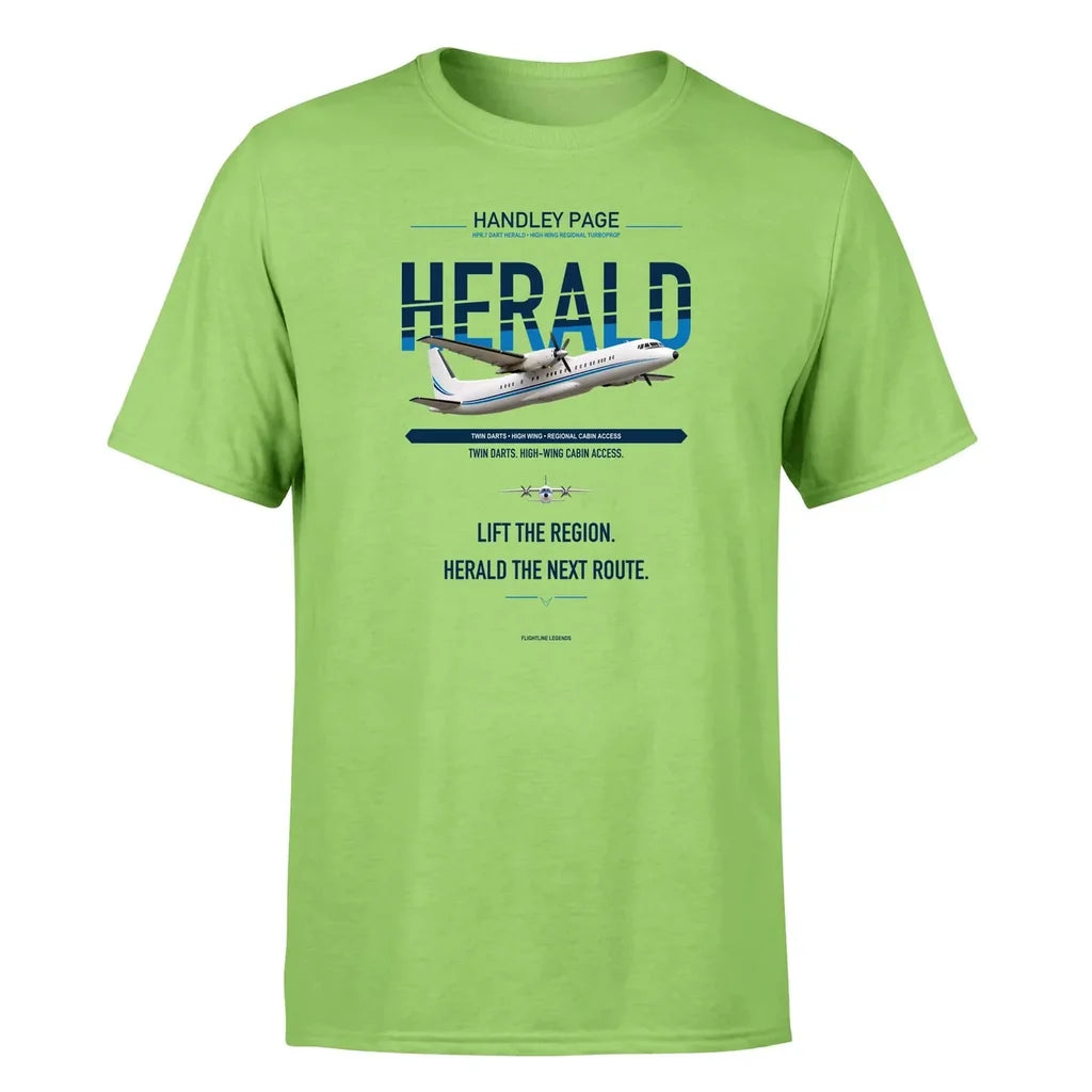 Handley Page HPR.7 Dart Herald design on light green single side