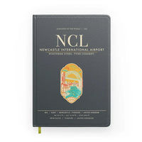 Thumbnail for Newcastle International Airport (NCL) design on gray notebook