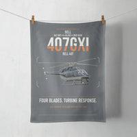 Thumbnail for Bell 407GXi design on gray towel