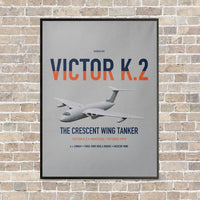 Thumbnail for Handley Page Victor K.2 vertical canvas print - framed - light gray background