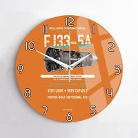 Thumbnail for FJ33-5A design on orange no frame wall clock