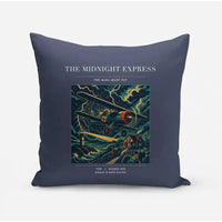 Thumbnail for VINTAGE G4033 - The Midnight Express - Designed Pillows design on navyblue