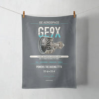 Thumbnail for GE9X design on gray towel