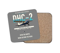 Thumbnail for DHC-2 Beaver Mk I design on gray 1 piece coaster