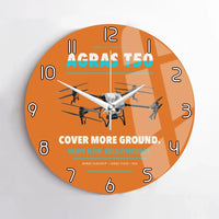 Thumbnail for DJI Agras T50 design on orange no frame wall clock