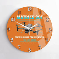 Thumbnail for DJI Matrice 30T design on orange no frame wall clock