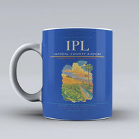 Thumbnail for Imperial County Airport (IPL) airport code design on blue ceramic mug