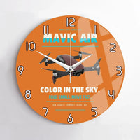 Thumbnail for DJI Mavic Air design on orange no frame wall clock