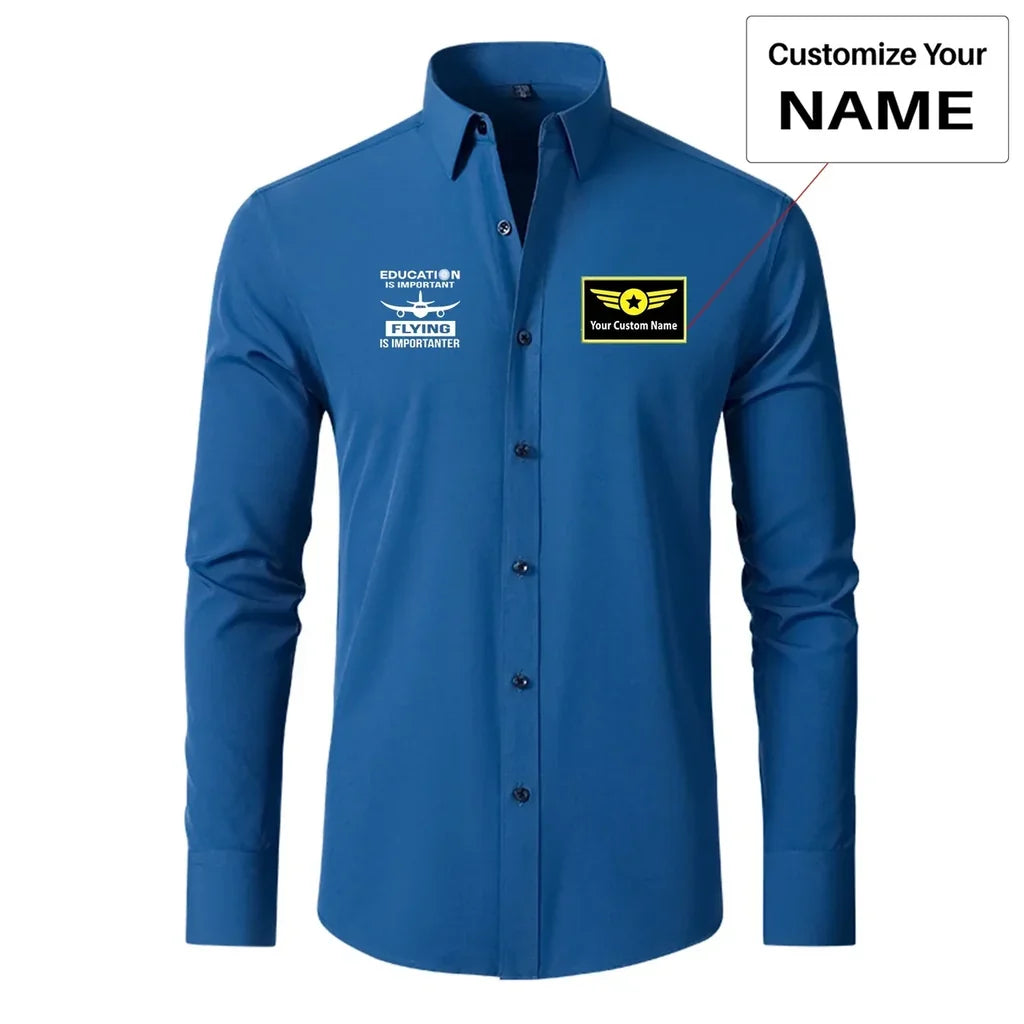 Flying is Importanter Designed Long Sleeve Shirts - view 11