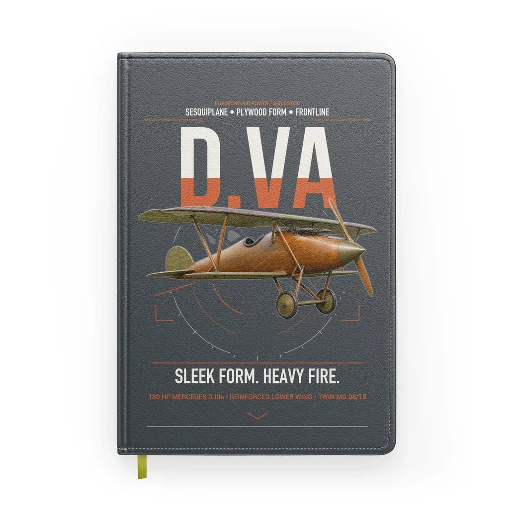 Albatros D.Va design on gray notebook