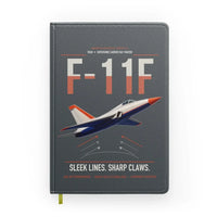 Thumbnail for F-11F Tiger design on gray notebook