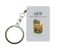 Thumbnail for Arad International Airport (ARW) design on light gray key chain