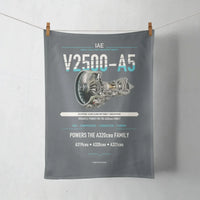Thumbnail for V2500-A5 design on gray towel