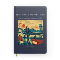Thumbnail for VINTAGE G4180 - The First Light Preflight - Designed Notebooks design on navyblue