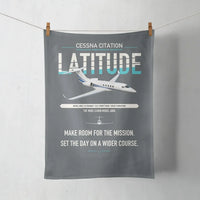 Thumbnail for Cessna Citation Latitude design on gray towel