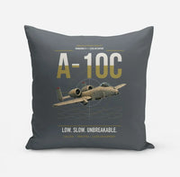 Thumbnail for A-10C Thunderbolt II design on gray pillow
