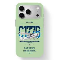 Thumbnail for Cessna 177B Cardinal design on light green magsafe iphone case, for iPhone 17 Pro