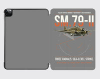 Thumbnail for Savoia-Marchetti SM.79-II Sparviero design on gray ipad tablet case