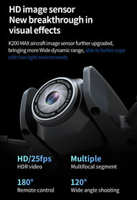 Thumbnail for K200 Brushless Drone: Screen Remote, Optical Flow Positioning & Colorful LED Full-Protection Quadcopter - view 15