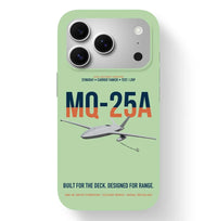 Thumbnail for MQ-25A STINGRAY design on light green magsafe iphone case, for iPhone 17 Pro