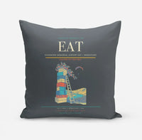 Thumbnail for Pangborn Memorial Airport (EAT) design on gray pillow