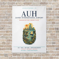 Thumbnail for Zayed International Airport Abu Dhabi AUH vertical canvas print - no frame - white background