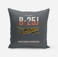 Thumbnail for B-25J Mitchell design on gray pillow