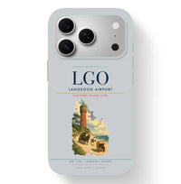 Thumbnail for Langeoog Airport (LGO) design on light gray iPhone 17 Pro MagSafe case