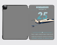 Thumbnail for Bombardier Learjet 25 design on gray ipad tablet case