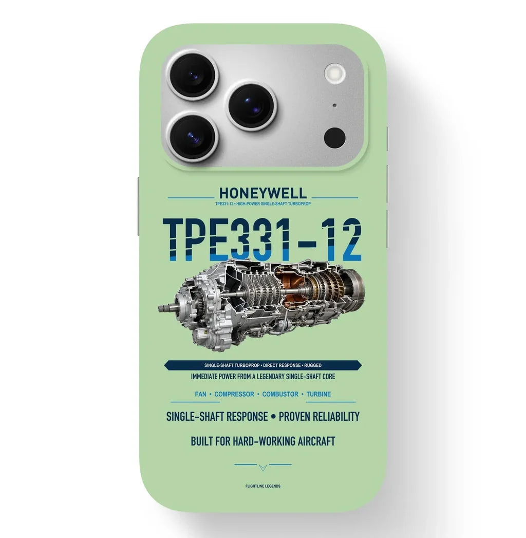 TPE331-12 Case design on light green iphone case