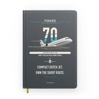 Thumbnail for Fokker 70 design on gray notebook