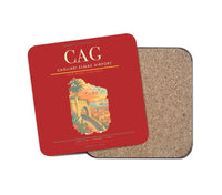 Thumbnail for Cagliari Elmas Airport CAG Coaster 1-Piece - Red