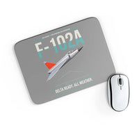 Thumbnail for F-102A Delta Dagger design on gray rectangle mouse pad