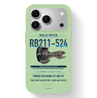 Thumbnail for RB211-524 Case design on light green iphone case