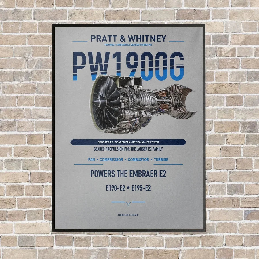 PW1900G vertical canvas print - framed - light gray background