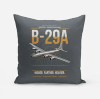 Thumbnail for B-29A Superfortress design on gray pillow