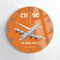 Thumbnail for EP-3E ARIES II design on orange no frame wall clock