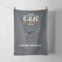 Thumbnail for Erickson S-64F Air Crane design on gray towel