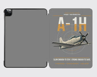 Thumbnail for A-1H Skyraider design on gray ipad tablet case