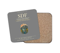 Thumbnail for Louisville Muhammad Ali International Airport (SDF) design on gray 1 piece coaster