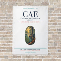 Thumbnail for Columbia Metropolitan Airport CAE vertical canvas print - no frame - white background