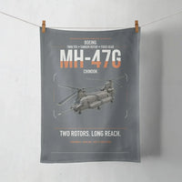 Thumbnail for Boeing MH-47G Chinook design on gray towel